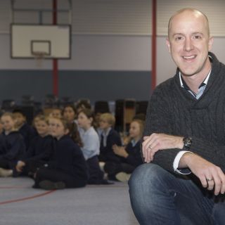 photo of Project co-ordinator Richard Keegan at the PLAY launch. Photo: Michelle McAulay