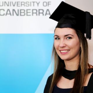 Carleigh Tongs is among the first cohort of Bachelor of Pharmacy students to graduate from the University of Canberra