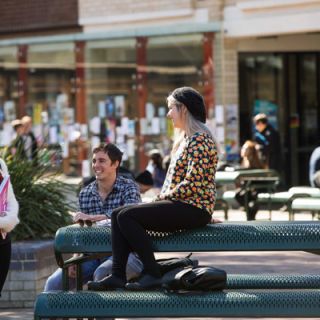 Students on campus