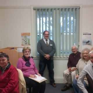 Dr Michael de Percy (centre) with some Gunning locals who participated in the workshop