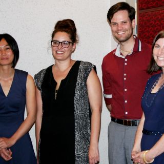 University of Canberra staff members Joelle Le, Tanika Morris, Thomas Bevitt and Lucy Gledhill have been awarded for their outstanding work at the Rotary Vocational Excellence Awards