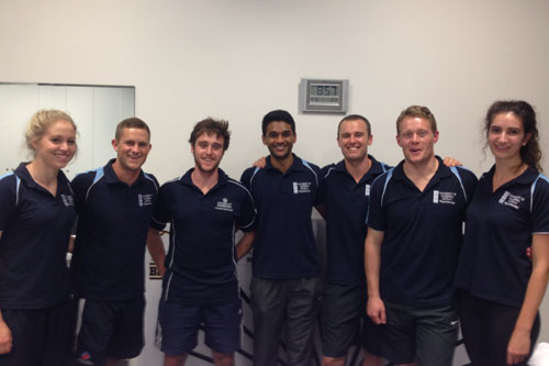 Physio students support UC Vikings - University of Canberra