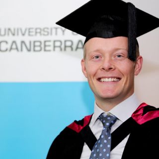 A knee injury suffered while serving in the navy led Cameron Garnock to undertake a Bachelor of Physiotherapy at the University of Canberra