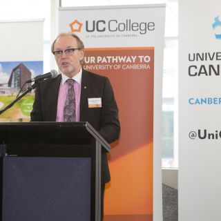 Vice-Chancellor Professor Stephen Parker at the launch