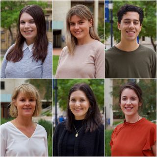 Image of six student journalists taking part in the Australian Middle East Journalism Exchange