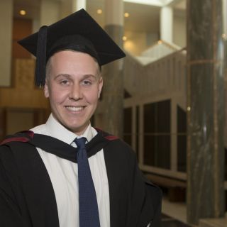 Sam Rowland at his graduation