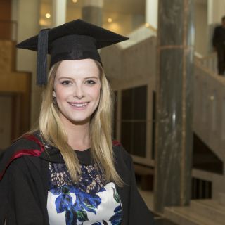 elisa Apps at her graduation ceremony at Parliament House