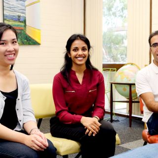 Elaine Cheung, Niru Mahendran and Frady Gouany 